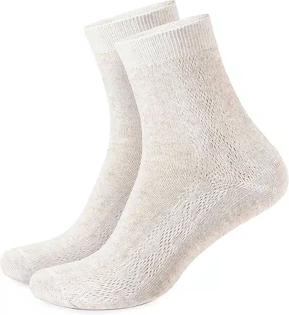 Breathable Organic Linen Socks for Women-1