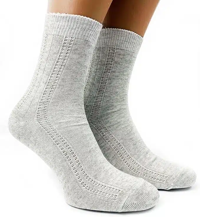 Thin Breathable Organic Linen Socks for Women-2